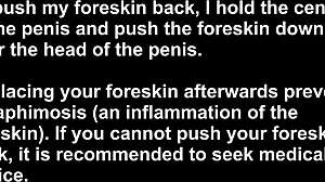 Putting condom on monster cock right