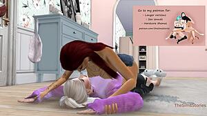 big tits latinas wrestle in horny catfight scissoring puffy pussies