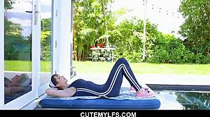 this yoga milf lexi luna primes for hardcore tit bouncing workout