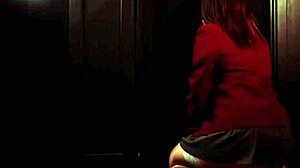 Innocent student deepthroats and swallows at gloryhole cum fest