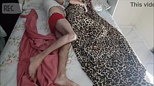 dad lies to make neighbor share bed with young sub girl handjob cum on ass homemade taboo