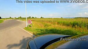 Young Stranger Helps Milf Car Masturbation to Huge Orgasm