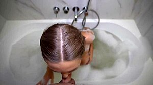 fucked her wet pussy in bathroom till cum on face