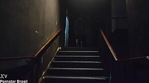 pornstar brasil hooks up in underground porn cinema for submissive anal quickie