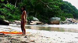 Agatha Cristine's outdoor deep ass and mouth pounding?