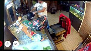 Wife caught riding biker cock on ring cam?