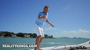 angela white, sloan harper, sofie reyez and xander corvus enjoy a fun boat ride together