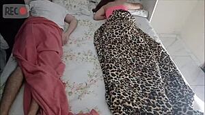 dad lies to make neighbor share bed with young sub girl handjob cum on ass homemade taboo