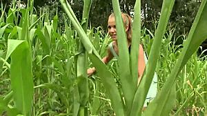 kinky blonde petite teens toy lick shaved pussies outdoors
