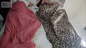 dad lies to make neighbor share bed with young sub girl handjob cum on ass homemade taboo