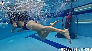 Sexy Moonblack's Curvy Wetlook Tease by Pool Week 47