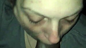 san swallows every drop in her amazing deepthroat blowjob finish