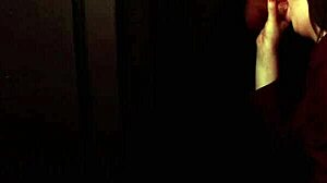 Innocent student deepthroats and swallows at gloryhole cum fest