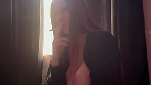 my italian milf artemisia love smokes big tits slow motion