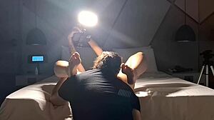 first time filming hot brunette latina rimjob babe in gay casting interview