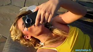 blonde playboy chick wanna suck fuck poolside?
