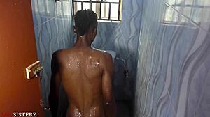 hot shower creampie with big black cock asian bbw