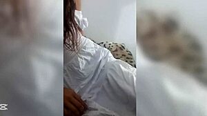 whoa 18yo teen rides old man's hard cock wild!