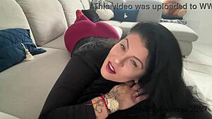 milf brunette latina farts hard with facial expressions 😈💨