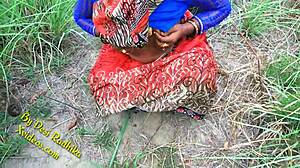 jungle fuck with sexy indian babe outdoors in nature