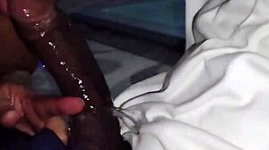 Puta swallows giant cock licks balls swing party creampie!