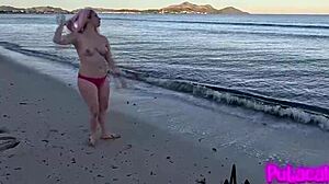 hot nudist beach babe offers ride ends in intense car oral then hardcore anal pounding back home