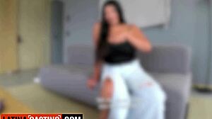 Huge Boobs Latina Drilled Deep Rough By Monster White Cock