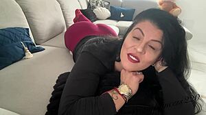 milf brunette latina farts hard with facial expressions 😈💨