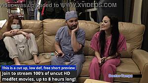 Behind Scenes: Blaires Pierced Nipples Latex Skirt Shaved Pussy Tease