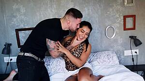 Yasmina Khan double penetrated creampied by monster cocks!