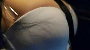 Step-Cousin Begs For Secret Car Fuck Before They Find Out