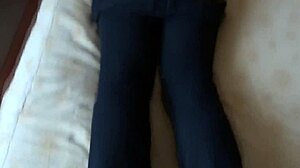 Stepmom sucks my cock deep then begs ass cum dump