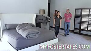 Lillian Stone And Elle Voneva Caught Stealing, Punished With Daddy's Cock In Garage