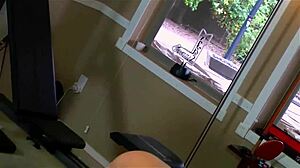 Sasha's Slutty Teen Bubble Butt Gym Workout Tease