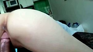 Moaning Asian Teen Barely Legal BBC Anal Boyfriend Watches Cumshot