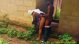 stepbrother gives neighbor quick rough doggystyle creampie pounding