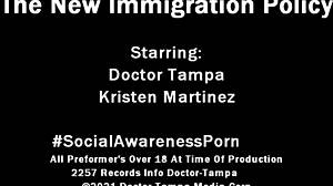 DR TAMPA SLAPS KRISTEN MARTINEZ in HANDCUFFED LATEX HUMILIATION