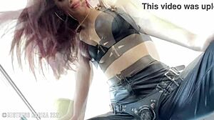 Dominatrix Strapon Pounds Helpless Guy into Submission