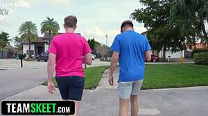 Stepsisters' Toilet Paper Mess Sparks Blackmailed Gangbang?