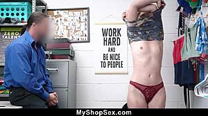 mall cop drags shoplifter back for strip search fun