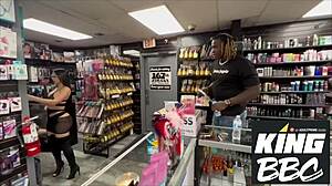 valerie kay's pawg ass gets sloppy gloryhole pounding by bbc king louie small