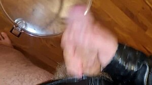 my naked leather jacket cumshot explodes hard