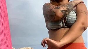 Beach pussy swells wet and ready for thick cock pounding!