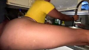 Yo, my throat goat thot stepsis gets ass-fucked by homie's BBC in kitchen drama!