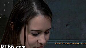 Ready for stormy caning on this bound lusty playgirl?