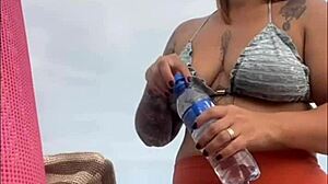 Beach pussy swells wet and ready for thick cock pounding!