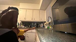 Yo, my throat goat thot stepsis gets ass-fucked by homie's BBC in kitchen drama!