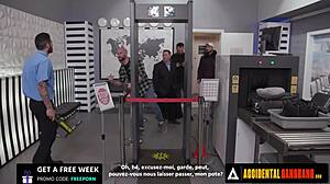 Whitney Wright's Accidental Airport Gangbang by Security Crew!