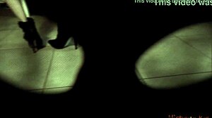 leashed masked sub kneels for mistress's boot-heeled sadism - pov