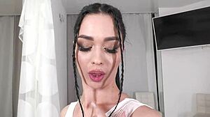 Fifth Month Pregnant Milena Briz Gapes Asshole Balls Deep Anal Facial Cumshot